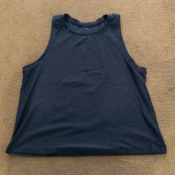 Beyond yoga blue heather medium tank new - Picture 1 of 4
